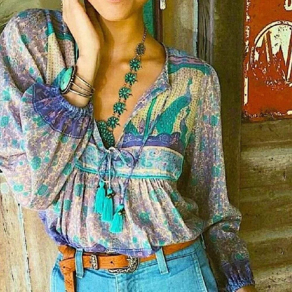 SPELL DESIGNS & THE GYPSY COLLECTIVE XANADU BLOUSE XS
